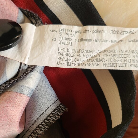 Zara trf Collection Cropped Wide Leg Striped Pants with Button Waist Det… - Picture 6 of 6